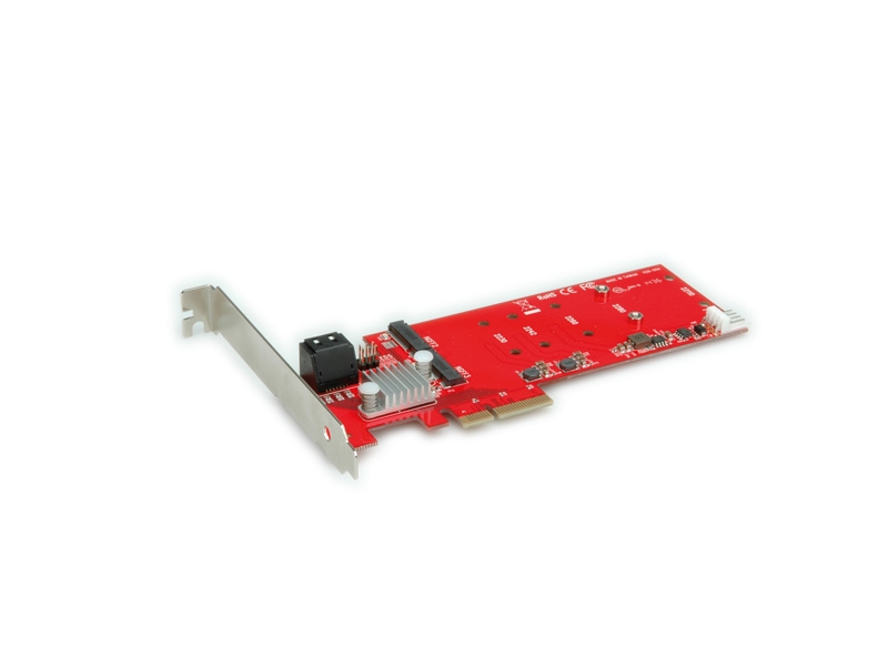 Roline | Pcie Adapter Raid | 2X M.2 + 2X Sata
