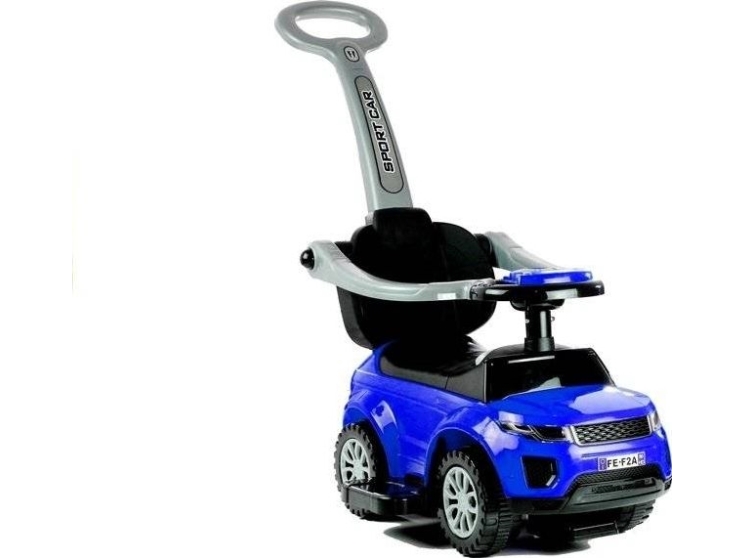 Lean Cars Automobilis varomas kojomis su rankena tėvams 614W Mėlyna