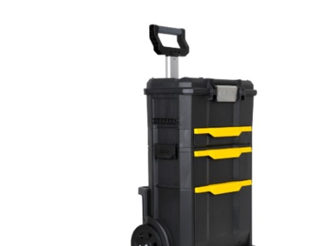 Stanley Rollende Werkstatt 2-In-1, Trolley-Koffer, Schwarz, Gelb