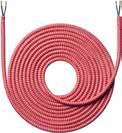 Nielsen Light Stofledning - 4 Meter - Zigzag Rød