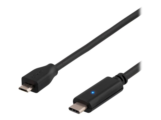 Deltaco - Usb-Kabel - Micro-Usb Typ B (Han) Bis Usb-C (Han) - Usb 2.0 - 1 M - Sortiert