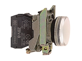 Schneider Electric XB4BVM1, Vit, IP66, CSA, 230-240 V, 2,2 cm | EL Artiklar - Elcentral - Tryckknapp & signallampa | GameStuff