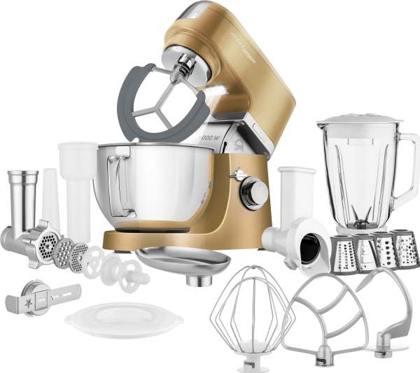 Sencor STM 6377CH, 4,5 l, Beige, Vispning, Knådning, Mixning, Omrörning, 8 ägg, Glas, Metall