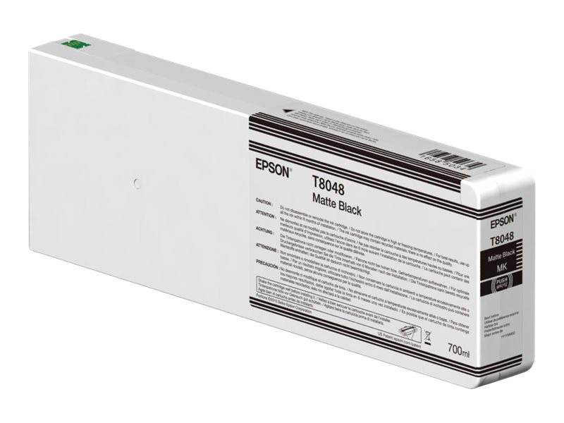 Epson T8048 - 700 Ml - Mat Sort - Original - Blækpatron - For Surecolor Sc-P6000, Sc-P7000, Sc-P7000v, Sc-P8000, Sc-P9000, Sc-P9000v