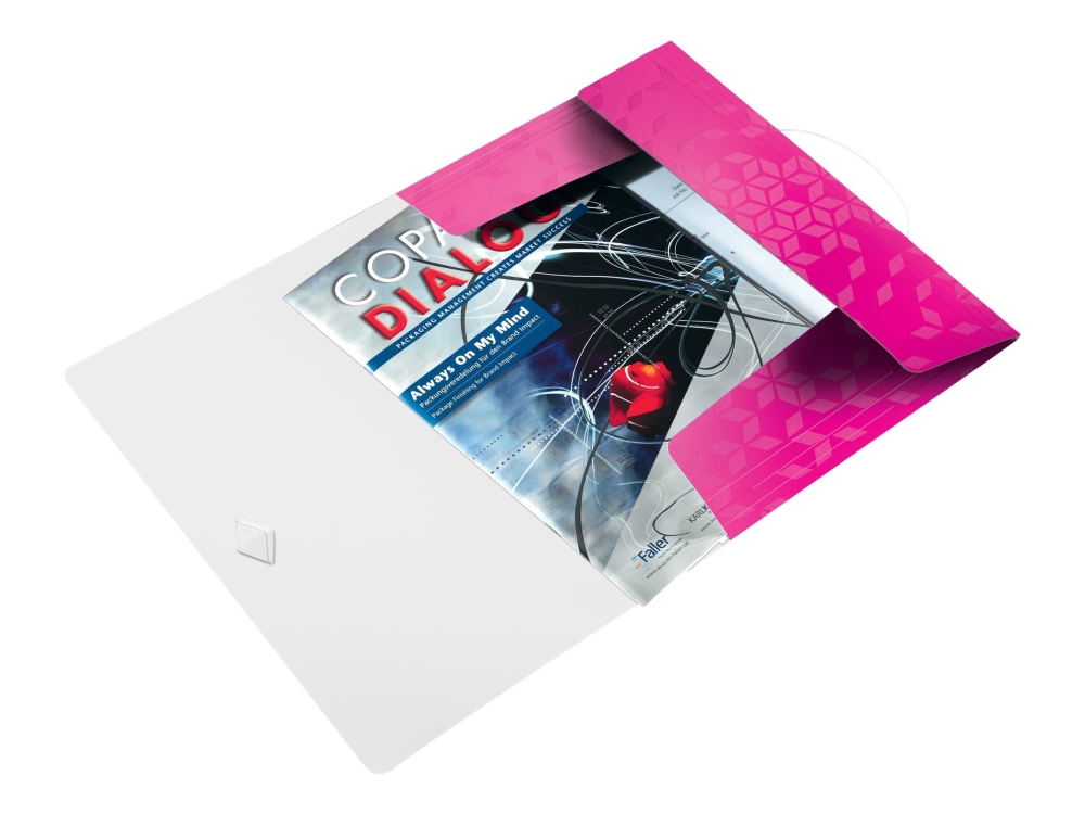 Leitz WOW läppäkansio PP A4, A4, Polypropeeni (PP), Vaaleanpunainen, Muotokuva, 150 arkkia, 235 mm