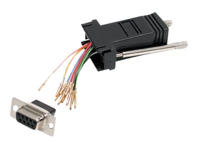 Startech.Com Db9 Auf Rj45 Modular Adapter - Bu/Bu, Db-9, Rj-45, Schwarz
