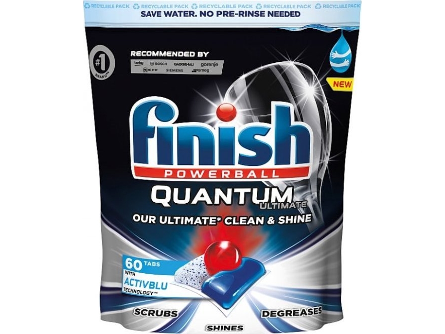 Finish Finish, Quantum Ultimate, Opvasketabletter, 60 Stk