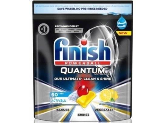 Finish , Quantum Ultimate Dishwasher Tablets, Lemon, 60 Stk