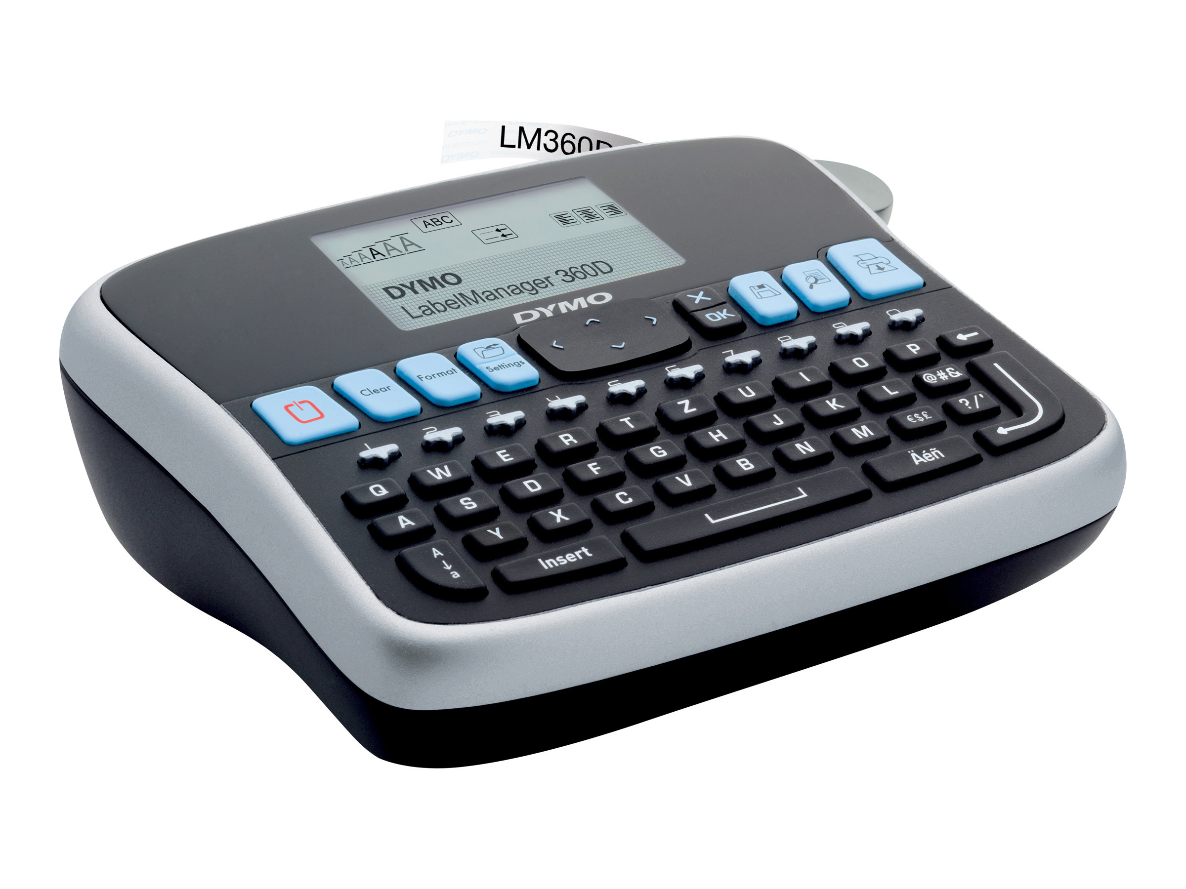 Dymo Labelmanager 360D Professionelles Beschriftungsgerät | Etikettiergerät Mit Qwertz Tastatur | Einfache Textbearbeitung | Für D1 Etiketten In 6912