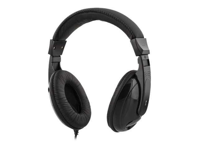 Deltaco Hl-51 - Hovedtelefoner - Fuld Størrelse - Kablet - 3,5 Mm Jackstik - Sort