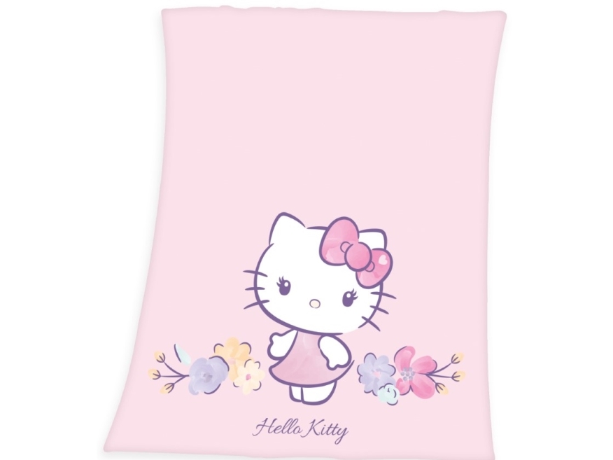 Billede af Hello Kitty Fleece Tæppe - 130 X 160 Cm