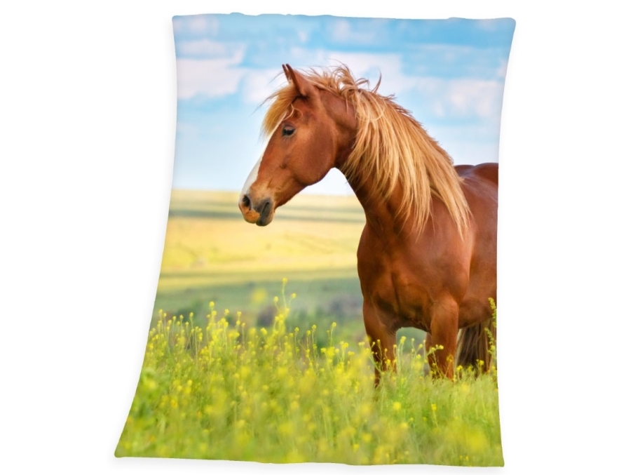 Billede af Heste Fleece Tæppe - 130 X 160 Cm