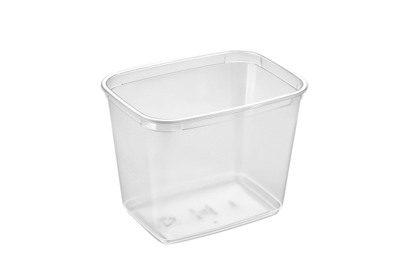 Plastbæger M68-100 Rektangulær 1000Ml L141.6Xb104.10Xh109.30Mm Apet Klar,560 Stk/Krt
