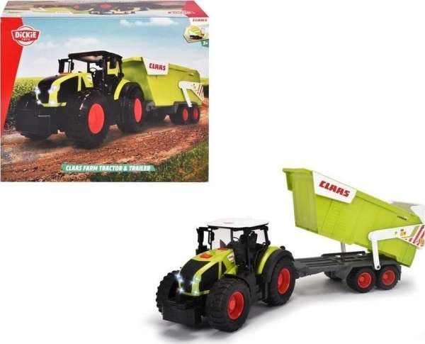 Dickie Didelė interaktyvi traktoriaus traktoriaus priekaba Claas light/sound 64 cm