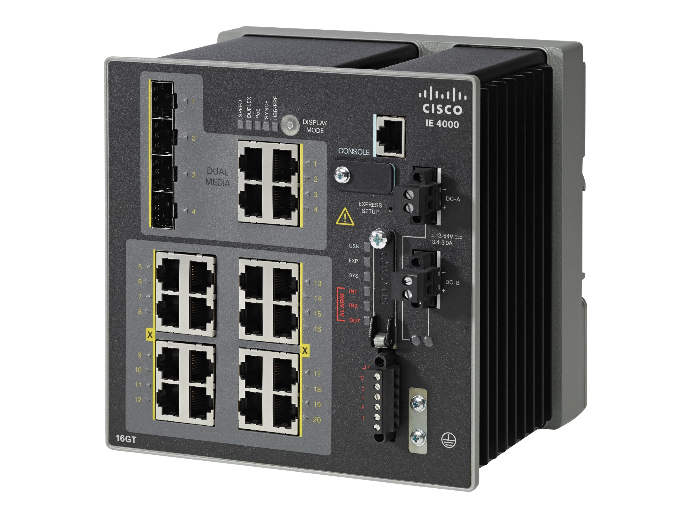 Cisco Ie-4000-16Gt4g-E, Managed, Gigabit Ethernet (10/100/1000)
