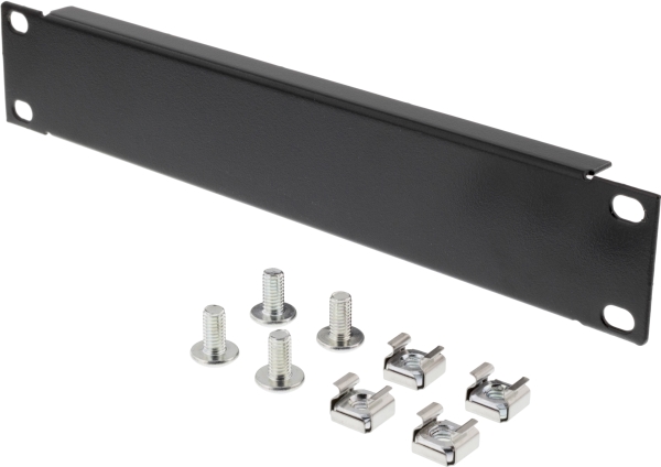 10" Abdeckplatte, Metall, Schwarz, Metall