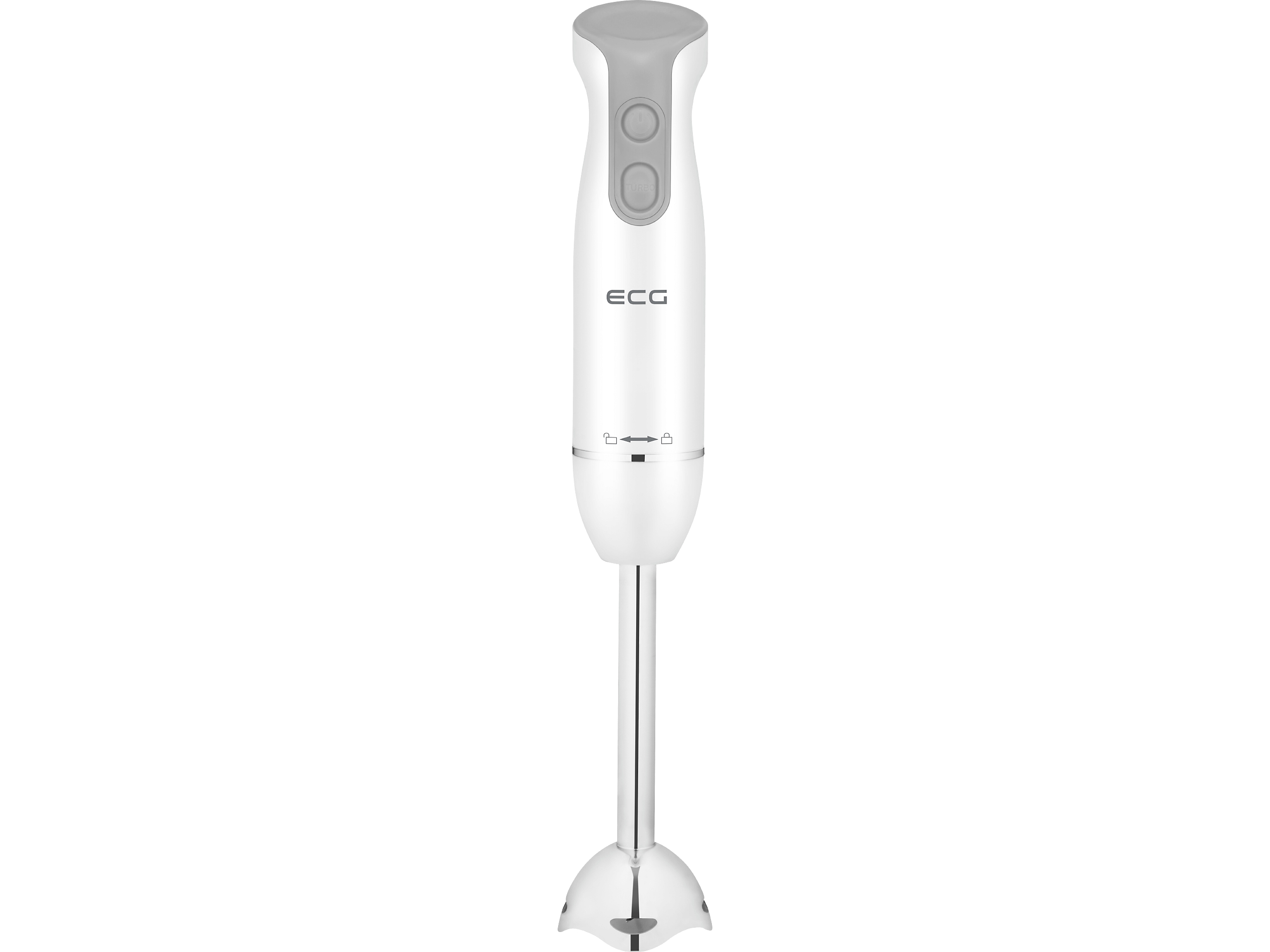 Ecg Rm 430, Nedsænkning Blender, Impulsfunktion, 1,3 M, 400 W, Grå, Hvid