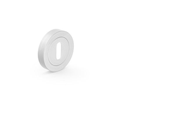 Metal-Bud Door Keyhole Satin Nickel