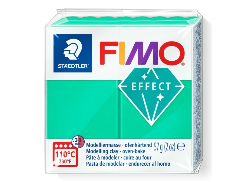 Fimo Mod.Masse Fimo Effekt Grøn Transluz