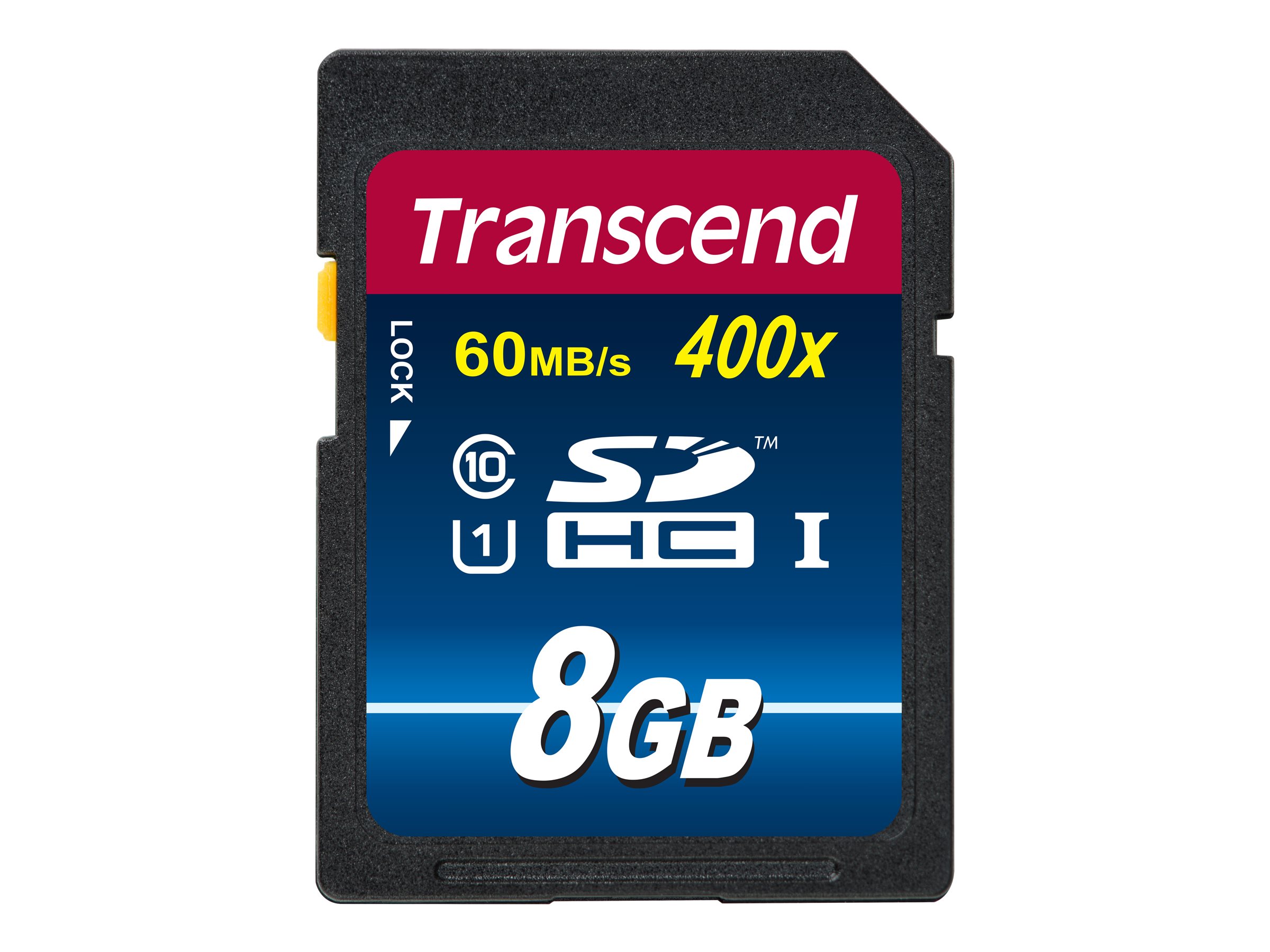 Transcend Premium - Flashhukommelseskort - 8 Gb - Uhs Class 1 / Class10 - 400X - Sdhc Uhs-I