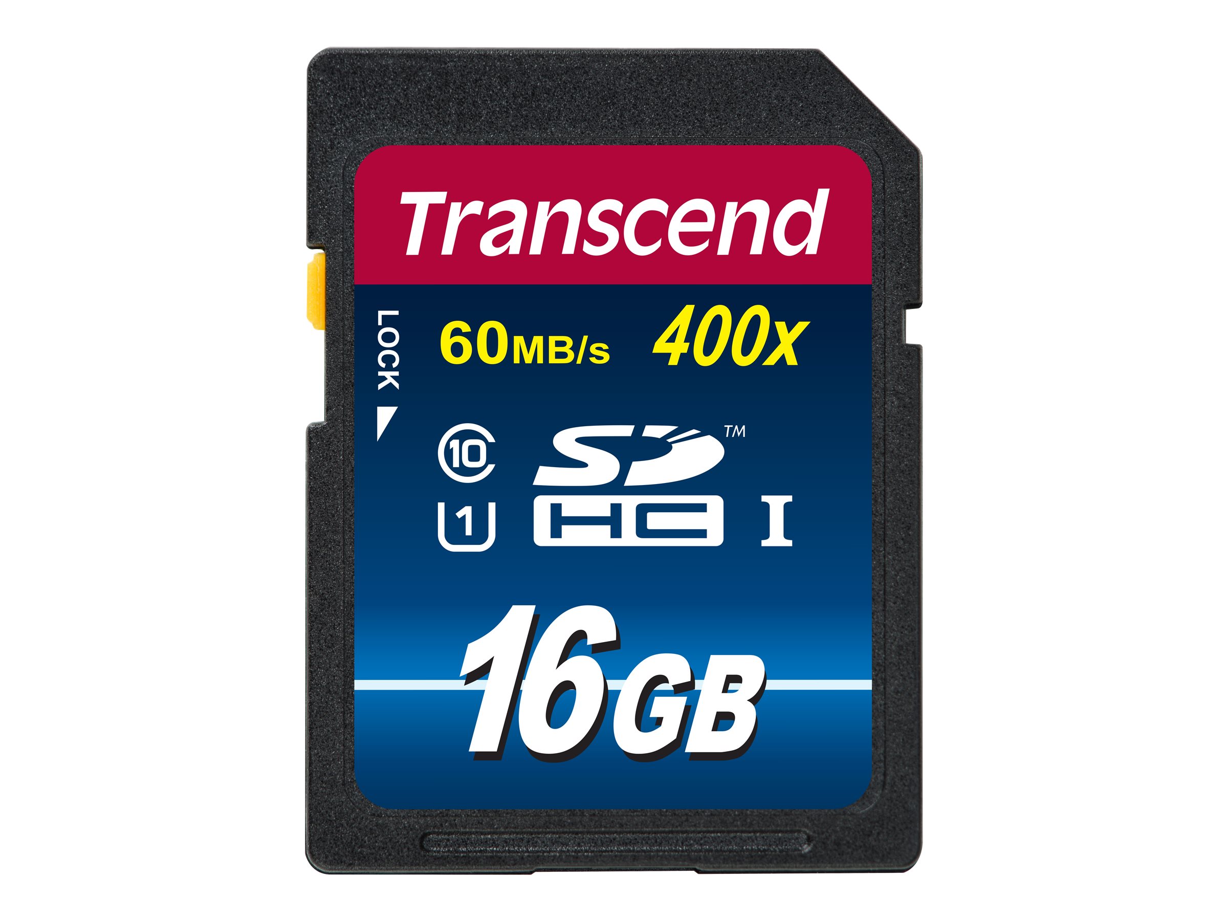 Transcend 16Gb Sdhc Class 10 Uhs-I, 16 Gb, Sdhc, Klasse 10, Nand, 90 Mb/S, Class 1 (U1)