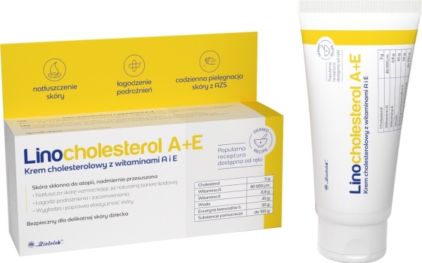Ziololek Linocholesterol Creme Med Kolesterol Og Vitaminer A+E 50 G