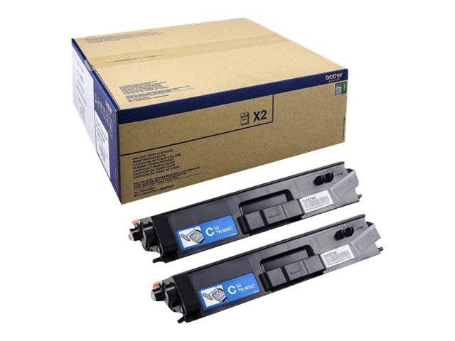 Brother Tn-900Ctwin, 12000 Seiten, Cyan, 2 Stück(E)