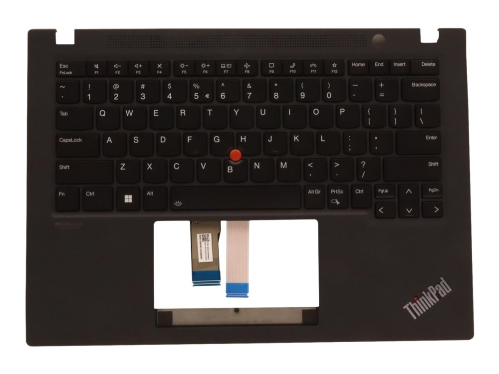 Chicony Ersattningstangentbord För Barbar Dator Med Trackpoint Bakgrundsbelyst Engelska Europa Svart Med Övre Skydd För Thinkpad T14s