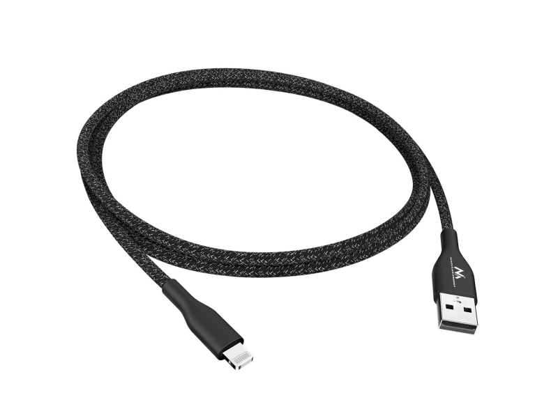 Usb-Kabel Maclean Usb-A Auf Lightning 1 M Schwarz (Mce845b)