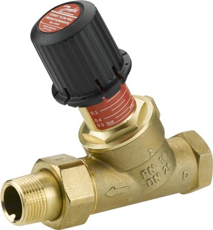 Danfoss Avdo 1/2 Muffennippel, Gleich 0,05-0,50 Bar, Anschluss Rp 1/2-R 1/2