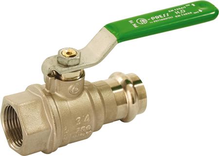 PETTINAROLI Tea belagt kuglehane pres/muffe 15x1/2 med stålgreb. V + M bakker | VVS Artiklar - Ventiler - Kulventiler | GameStuff