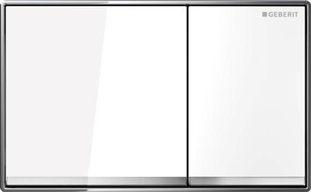 Geberit Betätigungsplatte Omega60 - Weissglas