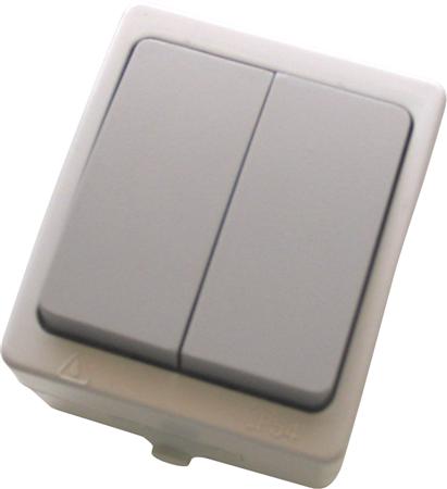 Krone afbryder IP54 grå | EL Artiklar - Andra EL - Pluggar och uttag | GameStuff