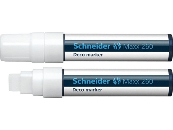 Schneider Maxx 260 - Markør - Hvid - Vandbaseret Flydende Kalk - 2-15 Mm
