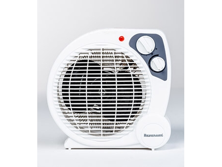 Ravanson Fh 101 Blæser Med Elektrisk Områdevarmer Indendørs Skrivebord Gulv Bord Hvid Dreje 2000 W