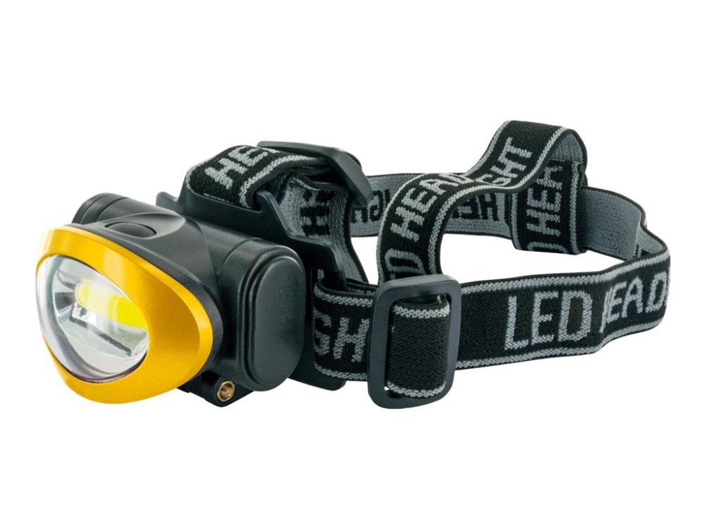 Schwaiger - Huvudficklampa - LED - 3 W - svart, gul | Belysning - Annan belysning - Pannlampor | GameStuff