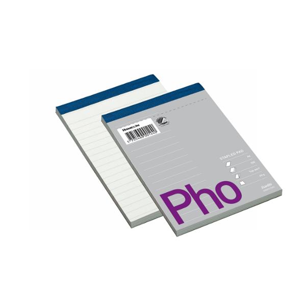 Bantex Phonepad, Abbildung, Grau, Violett, A6, 70 Blätter, Halbglänzend, Liniertes Papier
