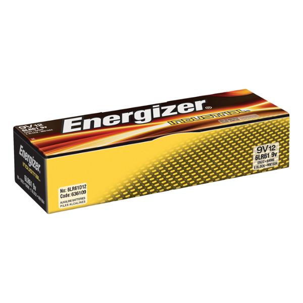 Batterie Energizer Industrie Alkalisch 9V Pakke A 12 Stk