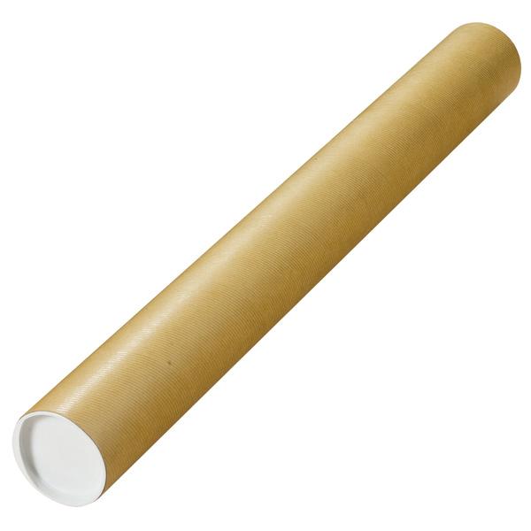 Mailmedia Versandrohr, Innenmaß: 750 X 80 Mm Außenmaß: 775 X 84 Mm, Aus Braunem Karton, Mit Kunststoff- (550057)