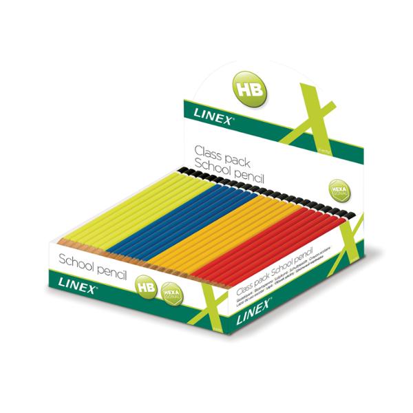 Bleistift Linex, Hb, Packung Mit 144 Bleistiften In Sortierten Farben
