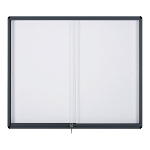 Aufbewahrungsschränke Bi-Office, Sicherheitsglas, Innen, Schiebetüren, 15 X A4-Blätter