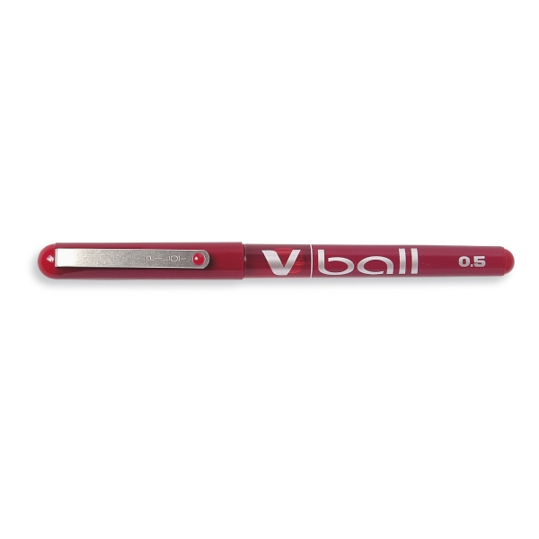 Rollerpen Pilot V-Kugel, 0,3 Mm, Rød
