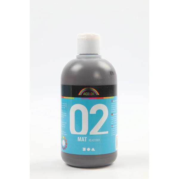 Akrylmaling A-Color 02 - Matt, Brüniert, 500 Ml