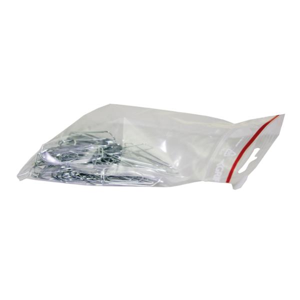 Reißverschlussbeutel, Grippie, 50 Μm, 80 X 120 Mm Ld-Pe, Transparent, Ohne Bedruckten Reißverschluss, Packung À 1000 Stk.
