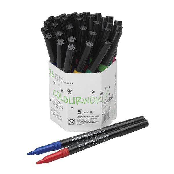 Miljøvenlige Tuscher Colourworld, Pakke A 36 Stk.