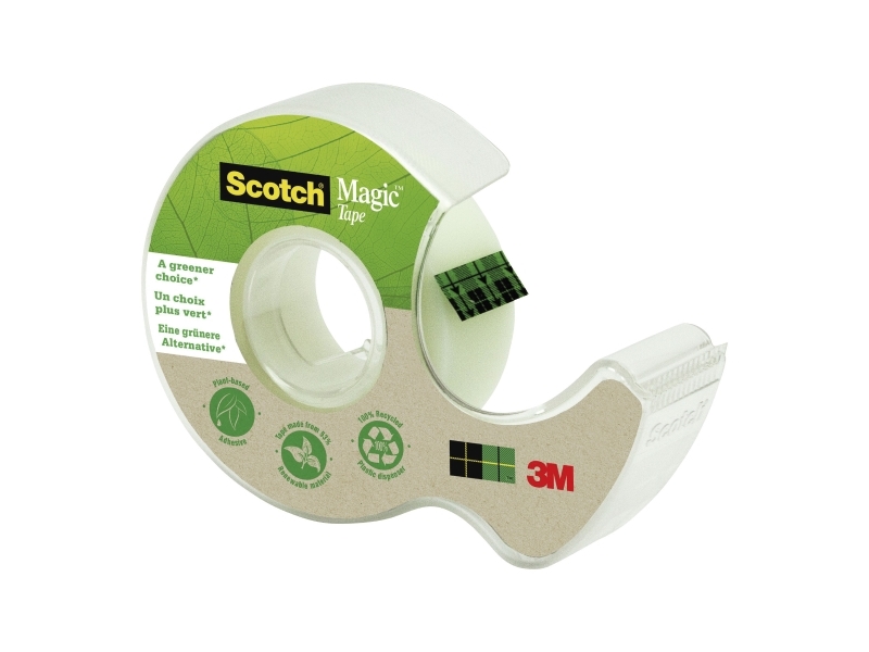 Klebebandspender, Scotch, Magic Tape A Greener Choice, 19 Mm X 33 M