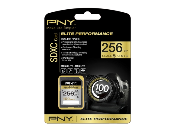 Pny 256Gb Sdxc Class 10, 256 Gb, Sdxc, Klasse 10, Uhs-I, 100 Mb/S, 75 Mb/S