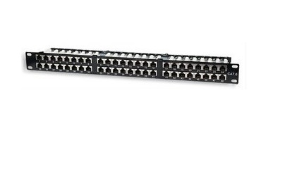 Intellinet 48-Port Cat5e Patchpanel, Geschirmt, Ftp, 19", 1 He, Klemmleisten Mit 90 Grad Abgewinkelten Kabeleinführungen, Ieee 802.3, Ieee 802.3Ab, I