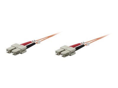 Intellinet Fibre Optic Patch Cable, Om1, Sc/Sc, 1M, Orange, Duplex, Multimode, 62.5/125 M, Lszh, Fiber, Lifetime Warranty, Polybag