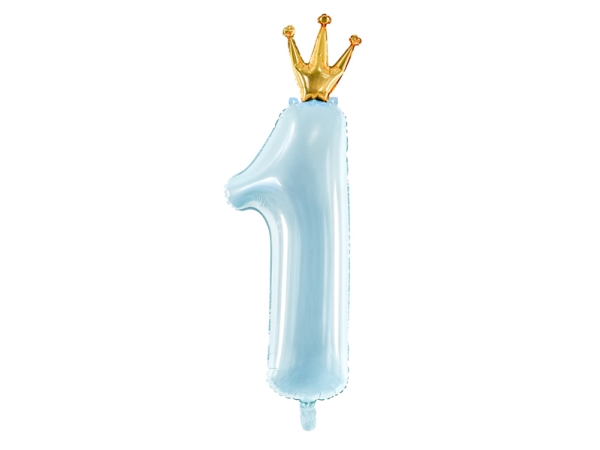 PartyDeco FB87M-011-KARTON, Blå, Guld, Siffra, Folie, Temafest, 300 mm, 920 mm | Skola & Hobby - Festdekorera - Ballonger | GameStuff